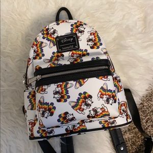 Mickey Mouse Rainbow Loungefly mini backpack